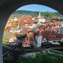 View from the castle to Cesky Krumlov